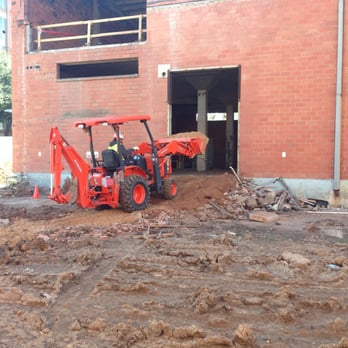 Green Coast Construction - This is our tractor moving some dirt - Masonry/Concrete Near Me - Magnolia, Texas
