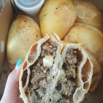 Rincon Chileno - Beef empanada (beef, hard boiled egg, onions, olive, cranberry)! Just the way I had it back at home in Chile. - Latin American Near Me - Los Angeles, California Rincon Chileno - Beef empanada (beef, hard boiled egg, onions, olive, cranberry)! Just the way I had it back at home in Chile. - Latin American Near Me - Los Angeles, California