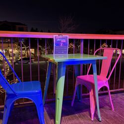 Retroactive Arcade - Outside seating for your snack time.