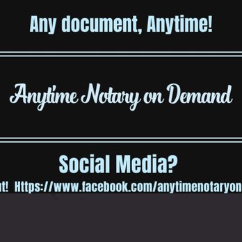 Anytime Notary on Demand - Backup business card and my Facebook link check it out - Process Servers Near Me - Sikeston , Missouri Anytime Notary on Demand - Backup business card and my Facebook link check it out - Process Servers Near Me - Sikeston , Missouri