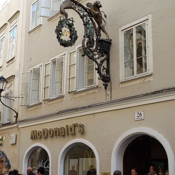 McDonald's - Main entry sign - Fast Food Near Me - Salzburg, 5