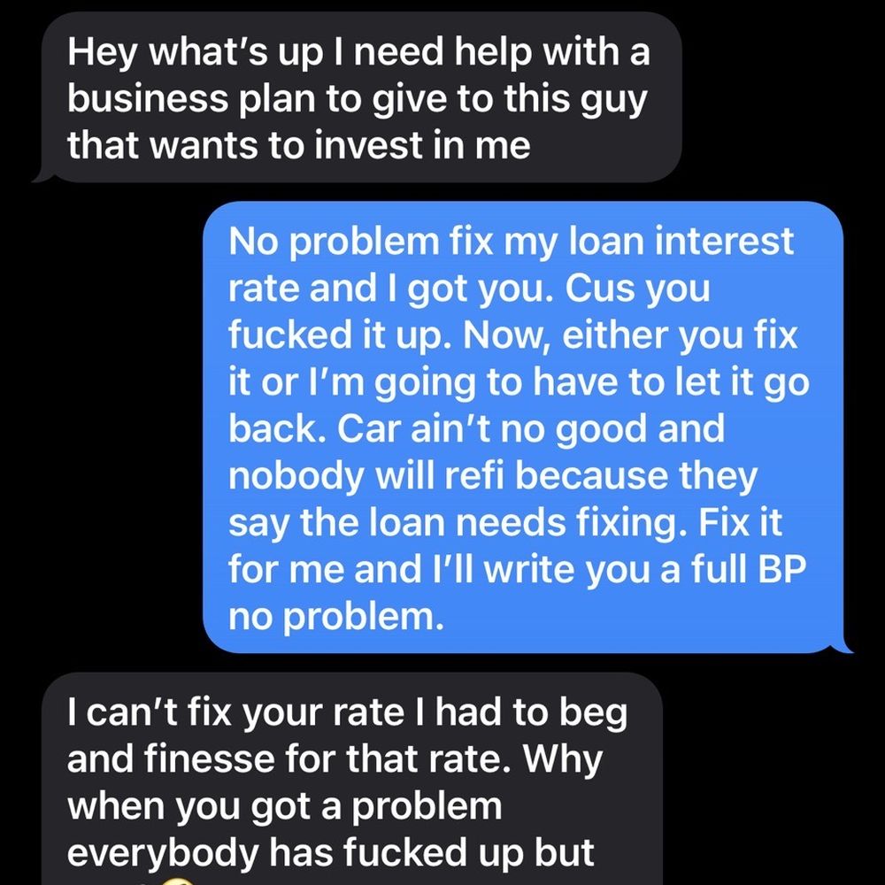 Grubbs Acura - Text message from Finance Manager at Grubbs admitting he changed my loan documents. - Car Dealers Near Me - Grapevine, Texas Grubbs Acura - Text message from Finance Manager at Grubbs admitting he changed my loan documents. - Car Dealers Near Me - Grapevine, Texas