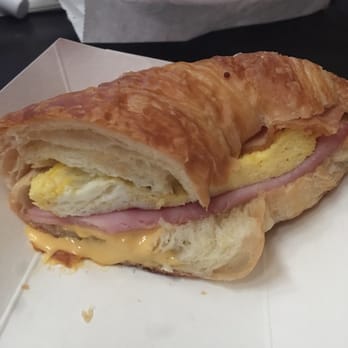 Shin's Donuts - Bacon, Egg, Ham and Cheese Breakfast Croissant - Donuts Near Me - Irving, Texas Shin's Donuts - Bacon, Egg, Ham and Cheese Breakfast Croissant - Donuts Near Me - Irving, Texas
