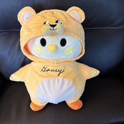 Stitch Master - My momma's nickname was Honey.This is her actual handwriting that Stitch Master Custom Embroidery added to this sweet stuffed animal for me!