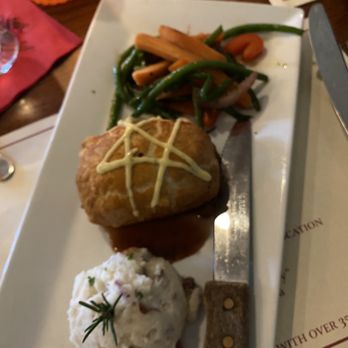 The Raintree Restaurant - Beef Wellington with mixed veggies and mashed potatoes. You will not regret ordering this! - American Near Me - Saint Augustine, Florida