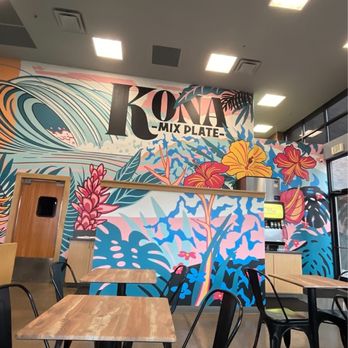 Big Island Kona Mix Plate - Mural Wall - Hawaiian Near Me - Bend, Oregon Big Island Kona Mix Plate - Mural Wall - Hawaiian Near Me - Bend, Oregon
