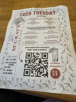 Menu photo 1 McCray's Tavern Lawrenceville, GA