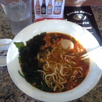 Ryujin Ramen - Tan tan men with egg and seaweed added. - Ramen Near Me - Sacramento, California