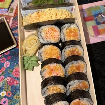 Jiro‘s Sushi - spicy salmon maki, spicy crab stick maki, negi toro hand roll, spicy scallop hand roll - Sushi Bars Near Me - Boston, Massachusetts Jiro‘s Sushi - spicy salmon maki, spicy crab stick maki, negi toro hand roll, spicy scallop hand roll - Sushi Bars Near Me - Boston, Massachusetts