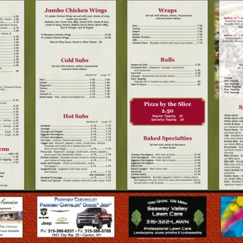 Little Italy - Little Italy Canton 2018 Take Out Menu - Pizza Near Me - Canton, New York