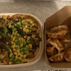 Silantra Asian Street Kitchen - Bowl and potstickers