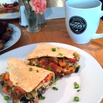 Iron Roost - Savory waffle and cup of coffee. - Breakfast & Brunch Near Me - Ballston Spa, New York