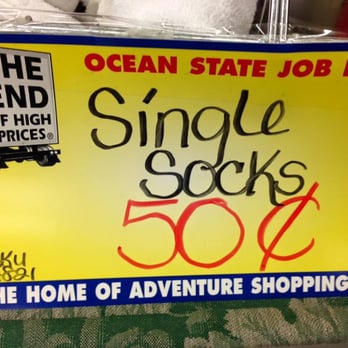 Ocean State Job Lot - Single Socks (50 cents) - Discount Store Near Me - Wethersfield, Connecticut