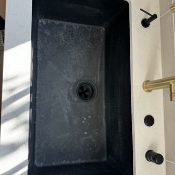 Always Refinishing - Before - sink was black - Kitchen & Bath Near Me