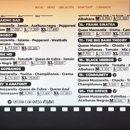 Pizza Society - Continuación de propuestas de pizzas - menu - Pizzería Near Me - Santiago, RM