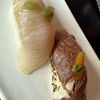 Mizu - Hamachi and Wagyu nigiri - Seafood Near Me - Charlotte, North Carolina