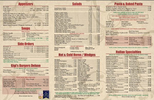 Menu photo 5 Gigi's Pizzeria & Restaurant Yonkers, NY Menu photo 5 Gigi's Pizzeria & Restaurant Yonkers, NY