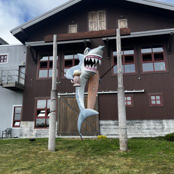 Lost Coast Brewery Taproom - The infamous Lost Coast shark - Breweries Near Me - Eureka, California