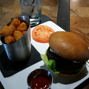 Carson Kitchen - Cheesy burger and spicy tater tots - New American Near Me - Las Vegas, Nevada