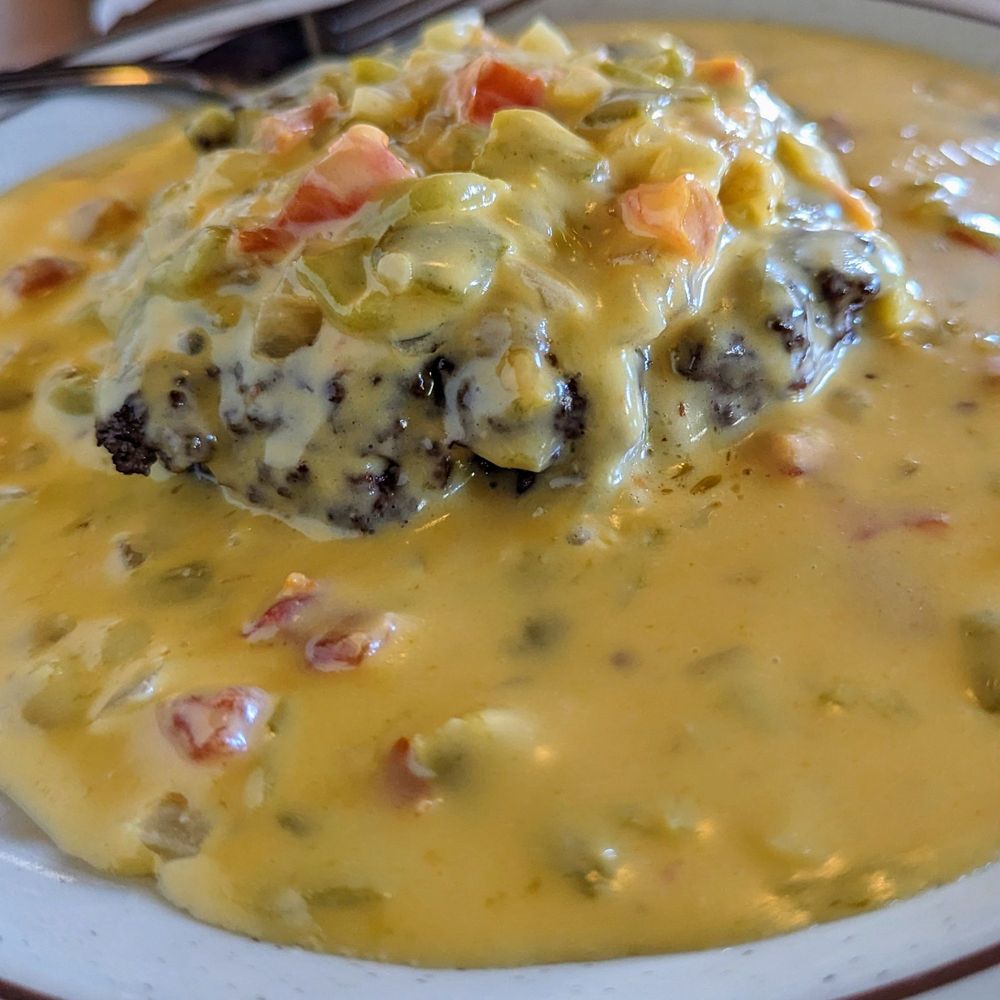Sadie's - Hamburger in chile con queso - New Mexican Cuisine Near Me - Albuquerque, New Mexico Sadie's - Hamburger in chile con queso - New Mexican Cuisine Near Me - Albuquerque, New Mexico