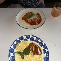 Humble lasagna and Cajun chicken Alfredo Humble lasagna and Cajun chicken Alfredo