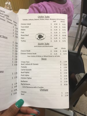 Menu photo 2 Ken's Subs Tacos & More Austin, TX