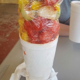 Deng. $6 fruit cup! Deng. $6 fruit cup!