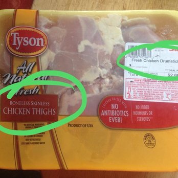 Save A Lot - a package of frozen chicken thighs - Grocery Near Me - Port Jervis, New York