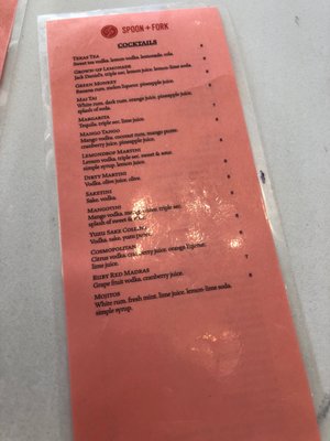 Menu photo 1 Spoon & Fork Kitchen Austin, TX