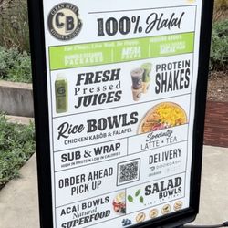 Clean Bites - Sign outside the gym!