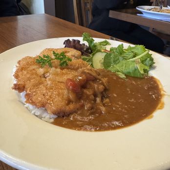 Cafe de l'Orangerie - Hayashi (Orangerie style beef stew) with Chicken Cutlet - Japanese Near Me - Vancouver, British Columbia Cafe de l'Orangerie - Hayashi (Orangerie style beef stew) with Chicken Cutlet - Japanese Near Me - Vancouver, British Columbia