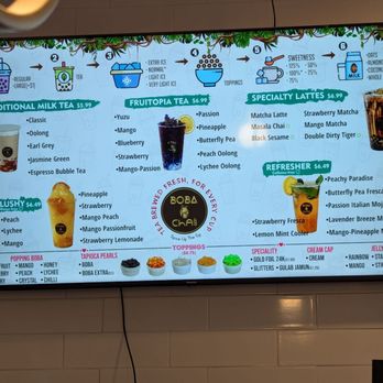 Boba N Chai - Menu 1 - Bubble Tea Near Me - Cary, North Carolina