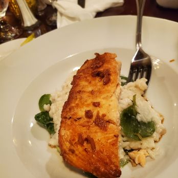 Pilothouse Restaurant - Salmon with plastic risotto. - New American Near Me - Sacramento, California