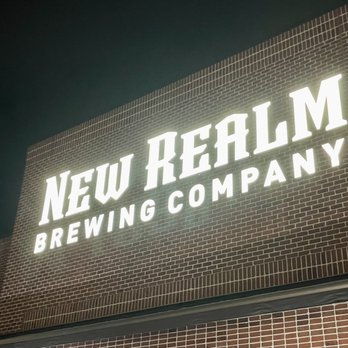 New Realm Brewing - Sign out front! - Breweries Near Me - Virginia Beach, Virginia