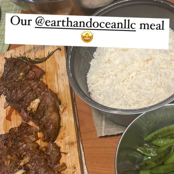 Earth & Ocean - a wooden cutting board with meat and vegetables - Butcher Near Me - Mukilteo, Washington Earth & Ocean - a wooden cutting board with meat and vegetables - Butcher Near Me - Mukilteo, Washington