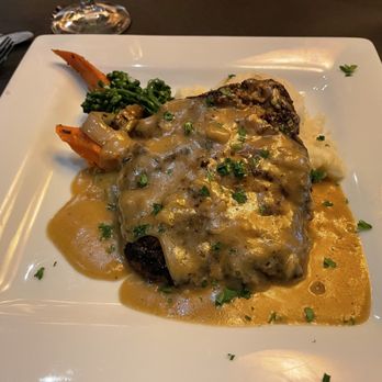 Cha Bones - Chef special Salisbury steak with wine gravy. Absolutely amazing. - Seafood Near Me - Lake Havasu City, Arizona Cha Bones - Chef special Salisbury steak with wine gravy. Absolutely amazing. - Seafood Near Me - Lake Havasu City, Arizona