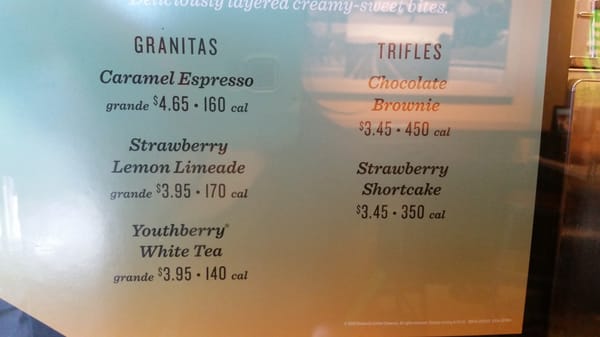 Menu photo 2 Starbucks Stockton, CA Menu photo 2 Starbucks Stockton, CA