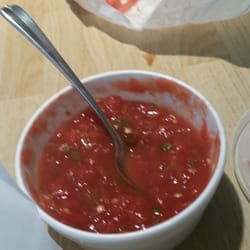 Taco Delite - The house made salsa.