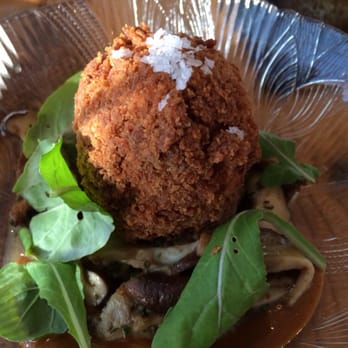 Odd Duck - Chicken fried chicken egg, mushrooms - American Near Me - Austin, Texas