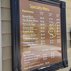 Speciality Menu - You can't go wrong with anything!