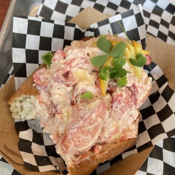 Wine Down Bistro & Lounge - Up close shot of the lobster roll - sorry about the bite! - Breakfast & Brunch Near Me - Ooltewah, Tennessee Wine Down Bistro & Lounge - Up close shot of the lobster roll - sorry about the bite! - Breakfast & Brunch Near Me - Ooltewah, Tennessee
