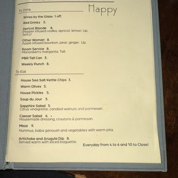 Sapphire Hotel - Happy hour menu - Lounges Near Me - Portland, Oregon Sapphire Hotel - Happy hour menu - Lounges Near Me - Portland, Oregon
