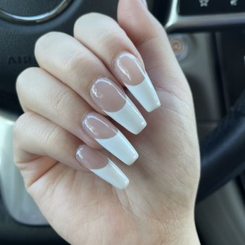 Pro Nails & Spa - Gel X in medium - French tips - Nail Salons Near Me - Costa Mesa, California Pro Nails & Spa - Gel X in medium - French tips - Nail Salons Near Me - Costa Mesa, California