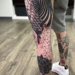 3rd Generation Ink - My leg sleeve worked on by Joshua Troye
