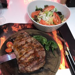 Argentine steak with salad!! So good!! Argentine steak with salad!! So good!!