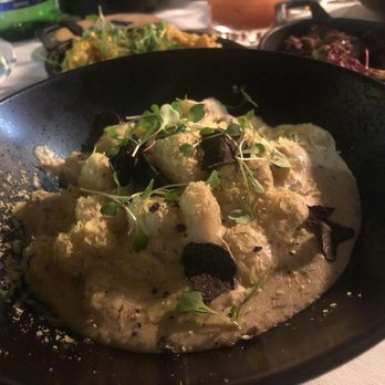Full Bloom Vegan - Black truffle gnocchi - Vegan Near Me - Miami Beach, Florida