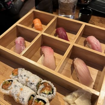 Asaka Sushi & Bar - Asaka Treasure Box with spicy salmon roll - Sushi Bars Near Me - Berkeley, California