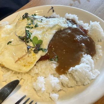 Aloha Stacks - Corned Beef Hash & Eggs w/white rice - Breakfast & Brunch Near Me - Mission Viejo, California