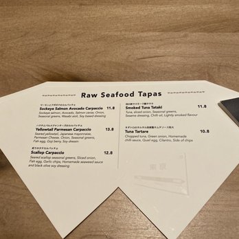 Ajito - Raw Seafood Tapas Menu - Japanese Near Me - Calgary, Alberta