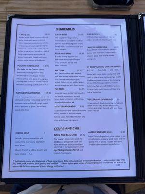 Menu photo 3 Pub Americana Cocoa, FL
